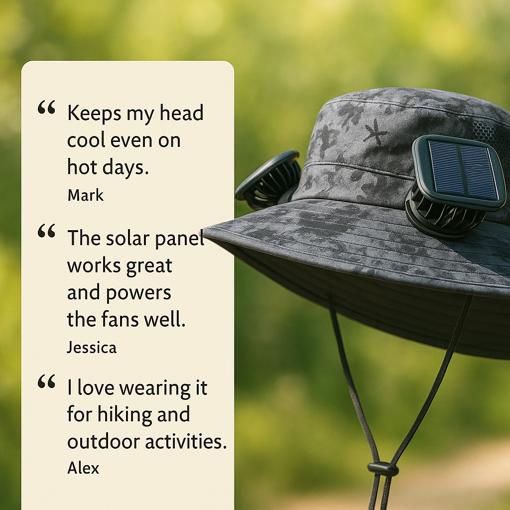 SolaVent™ Solar Hat